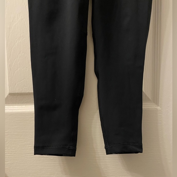 NEW Nike Pro 365 Women's High-Waisted 7/8 Mesh Panel Leggings, Black/Volt/White - Picture 6 of 13